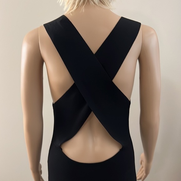 360 SWEATER brand Black Bodycon Dress Made of Italian Yarn NWT - Picture 8 of 14